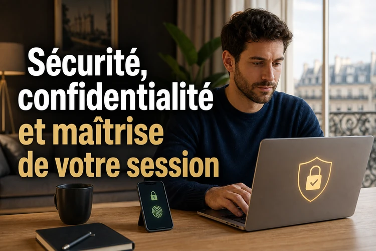 Sécurité, confidentialité et maîtrise de votre session