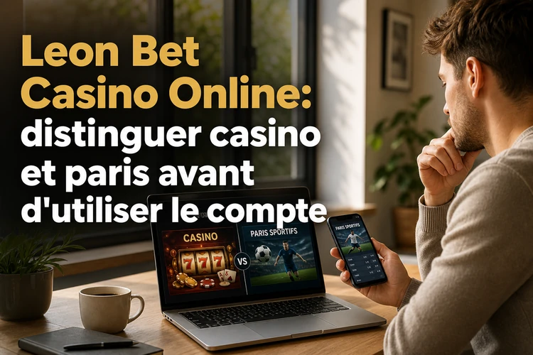 Leon Bet Casino Online: distinguer casino et paris avant d'utiliser le compte