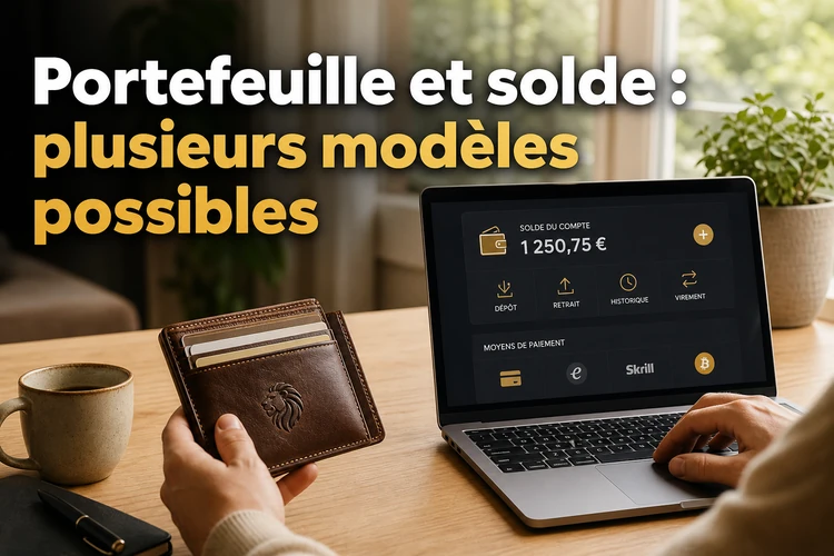 Portefeuille et solde: plusieurs modèles possibles